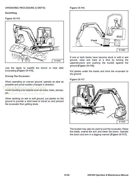 warning lights on a mini excavator 2000|325 328 Operation and Maintenance Manual.